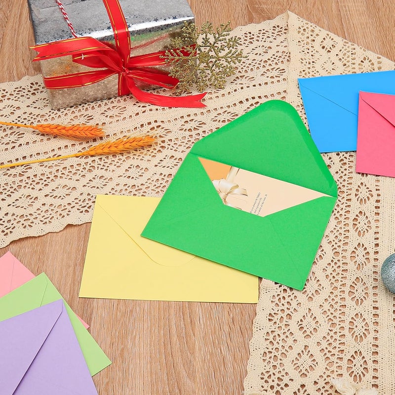 Keketer 100 Pack 4x6 Envelopes, Contour Flap A4 Color Envelopes for Engagement Invites, Weddings Invitation, announcements, Baby shower, Perfect for RSVP Card 120gsm, 4.5 x 6.4 Inches - 100% Recycled - Image 4